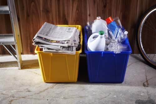 Commercial waste disposal truck